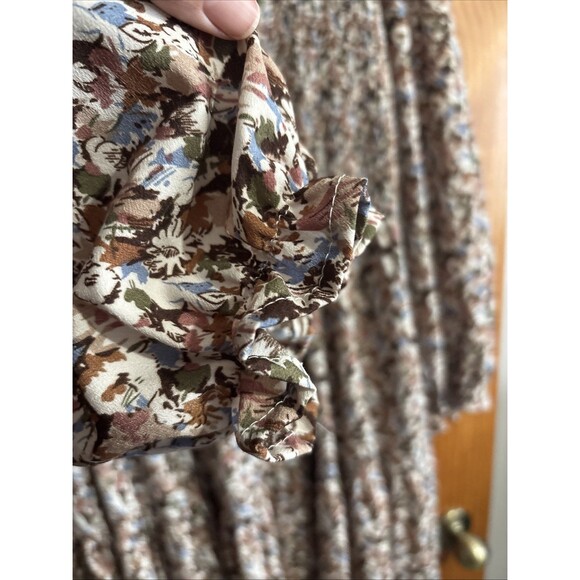 Hayden Los Angeles Dress Womens 3XL Floral Smocked Maxi Boho Plus Size Cottage - Picture 2 of 8